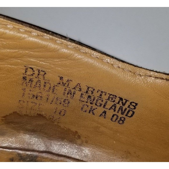 Vintage Doc Dr Martens 1561 Brown Oxford Shoes Made in England 10 CK A 08